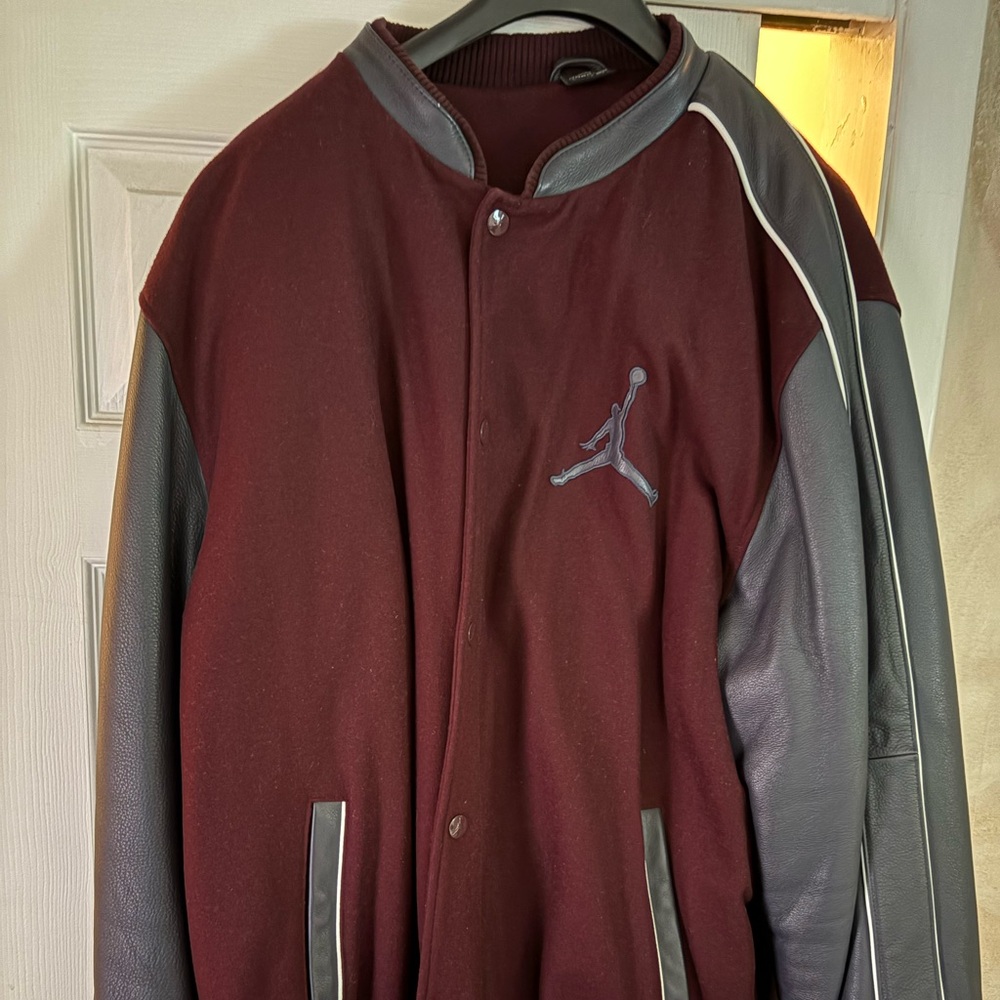 Jordan 4XL Wool & leather Flight jacket
